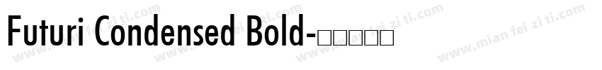 Futuri Condensed Bold字体转换